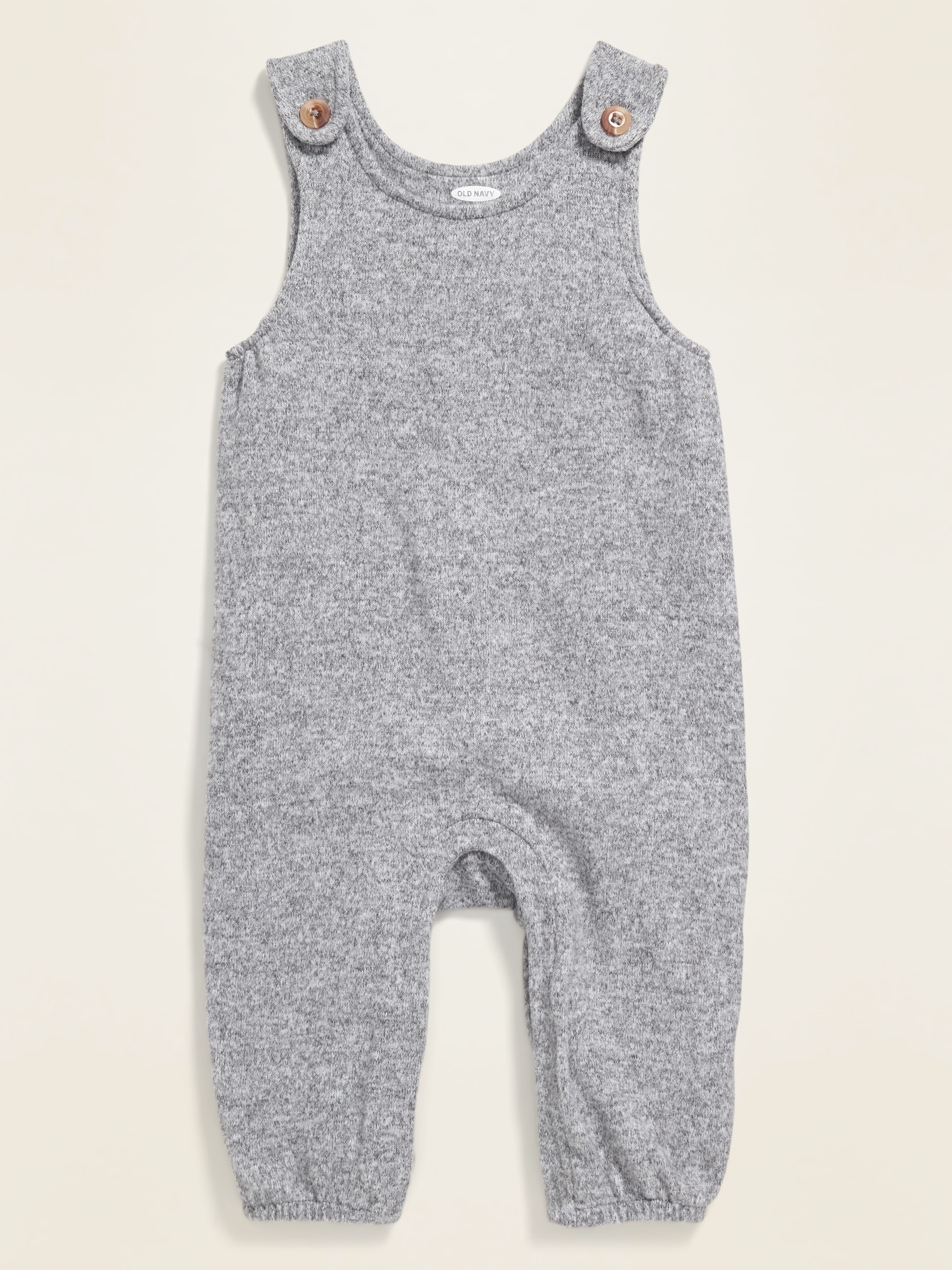 Unisex Cozy Plush Knit Overalls for Baby