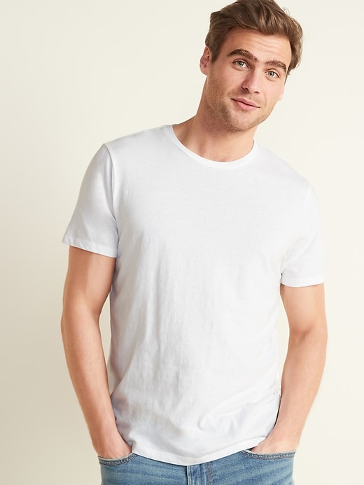View large product image 2 of 3. Soft-Washed Crew-Neck T-Shirt 5-Pack
