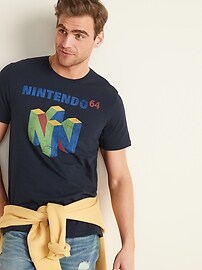 View large product image 3 of 3. Nintendo 64&#153 Gender-Neutral Tee & Women
