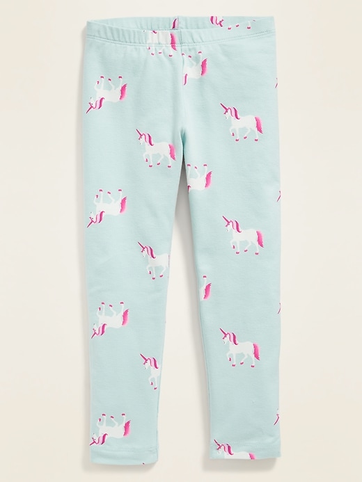 Patterned Full-Length Leggings for Toddler Girls