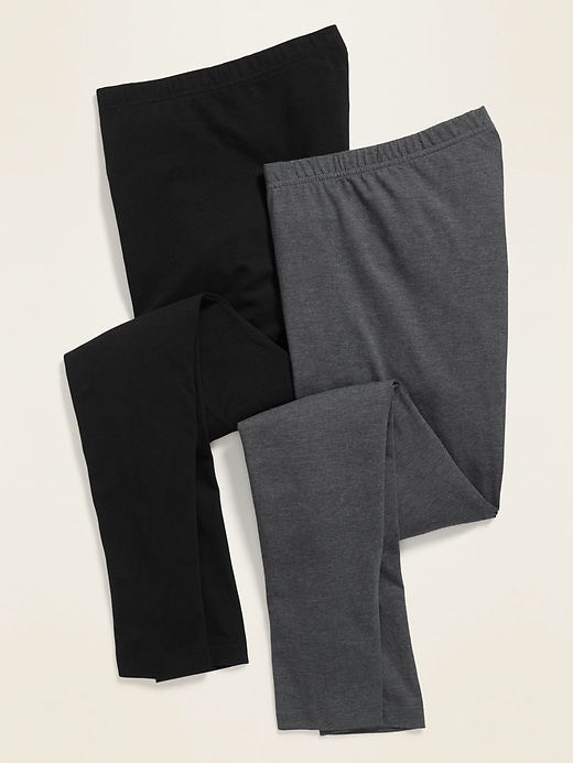 View large product image 1 of 1. Mid-Rise Jersey Leggings 2-Pack For Women