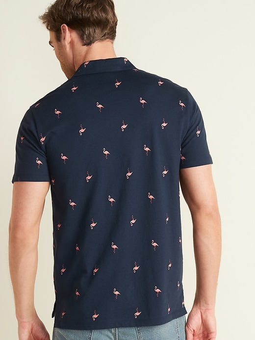 Image number 3 showing, Soft-Washed Printed Jersey Polo