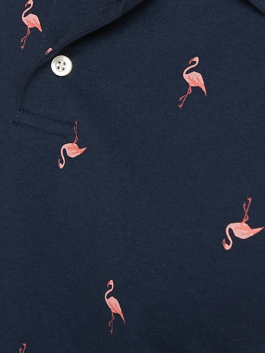 Image number 4 showing, Soft-Washed Printed Jersey Polo