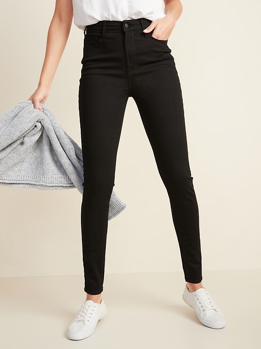 High-Waisted Built-In Sculpt Never-Fade Rockstar Jeans For Women | Old Navy