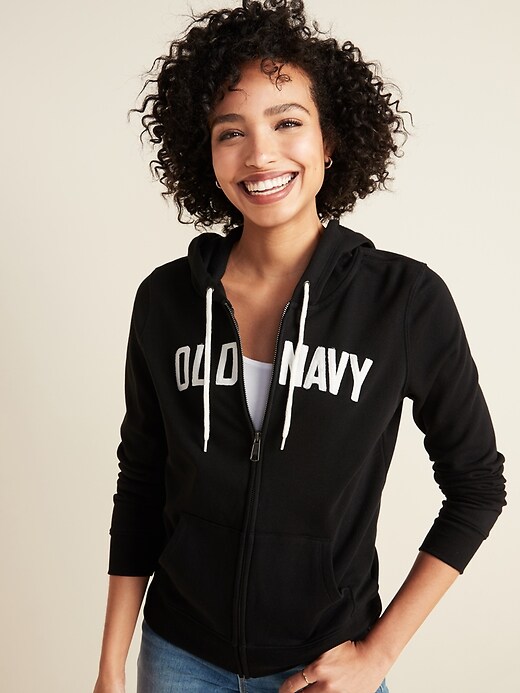 Old Navy Logo-Graphic Zip Hoodie for Women - 449810072000