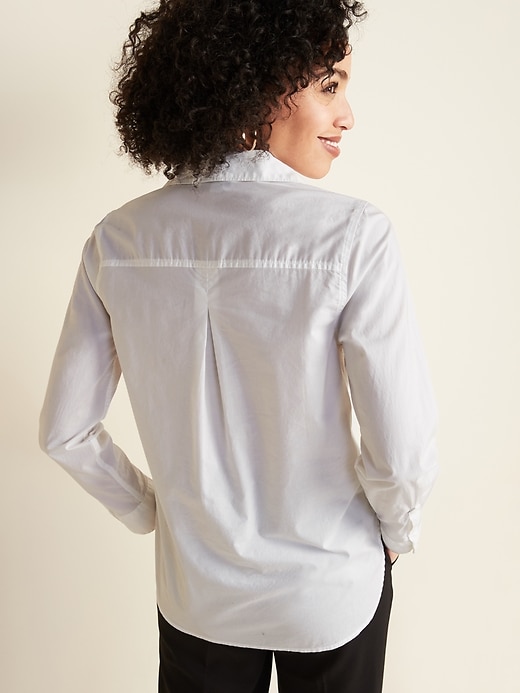 Image number 2 showing, Relaxed Classic Clean-Slate Shirt for Women