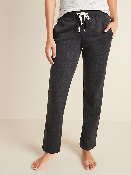 View large product image 1 of 1. French Terry Straight-Leg Sweatpants for Women