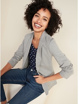 Old navy classic sale ponte knit blazer