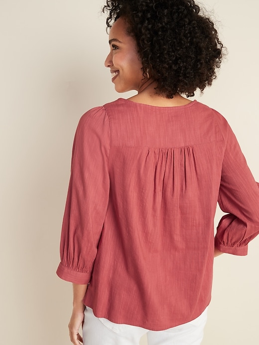 Image number 2 showing, Relaxed Square-Neck Top for Women