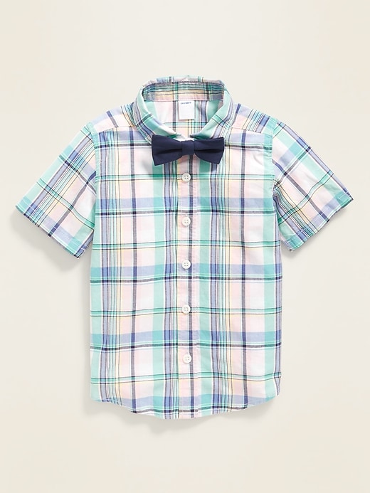 View large product image 1 of 4. Shirt & Bow-Tie Set for Toddler Boys