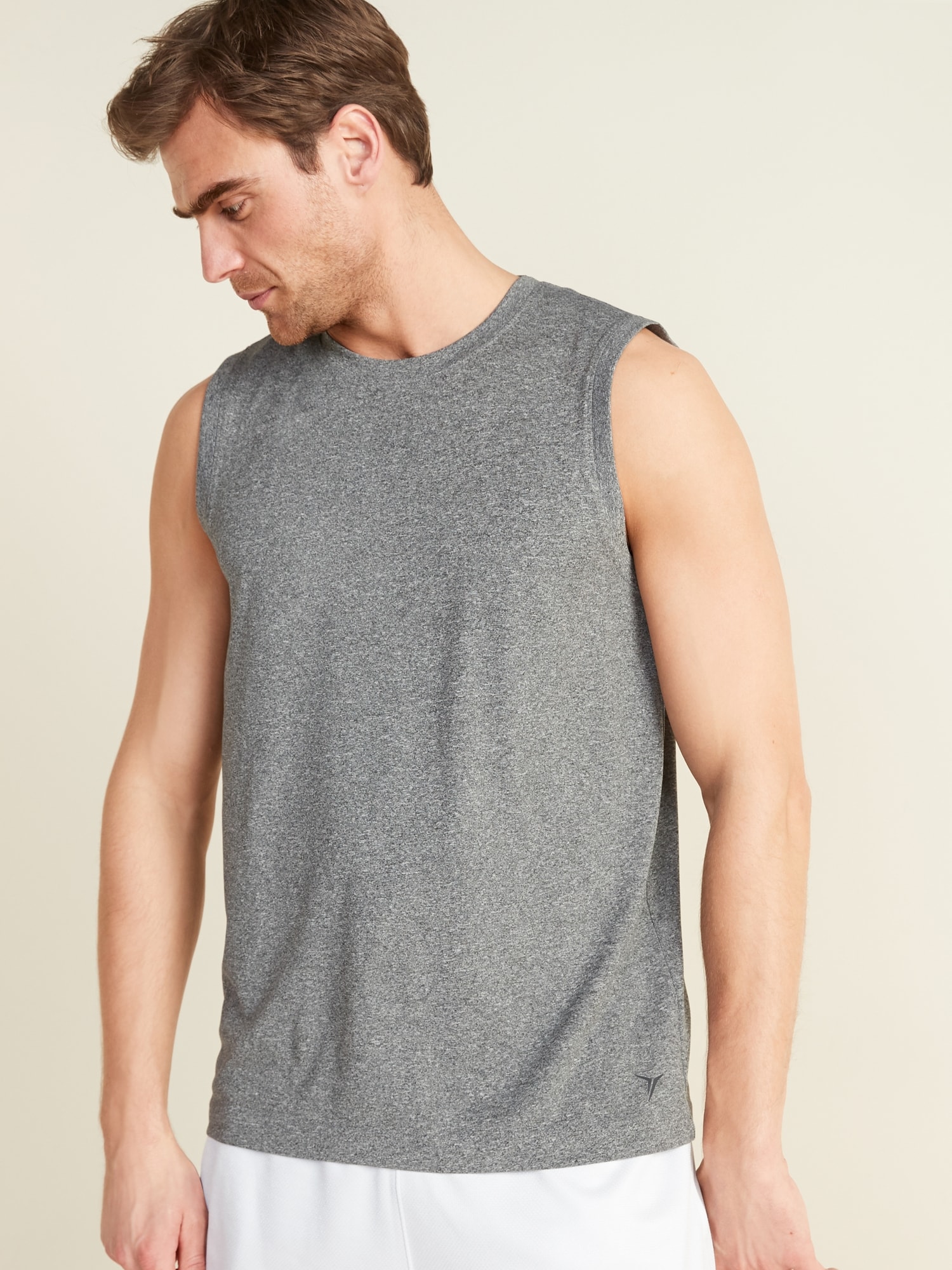 Old Navy Go-Dry Cool Odor-Control Core Tank Top for Men gray. 1
