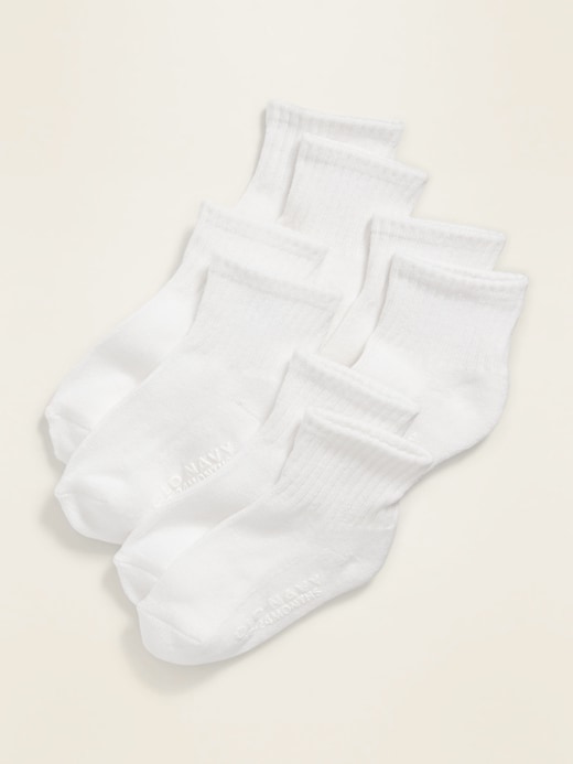 View large product image 1 of 1. Unisex Crew Socks 4-Pack For Toddler & Baby