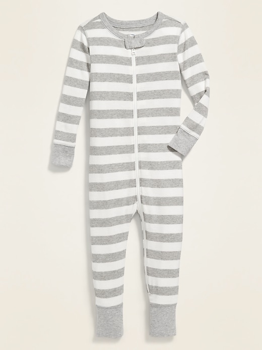 View large product image 1 of 1. Striped Pajama One-Piece  for Toddler & Baby