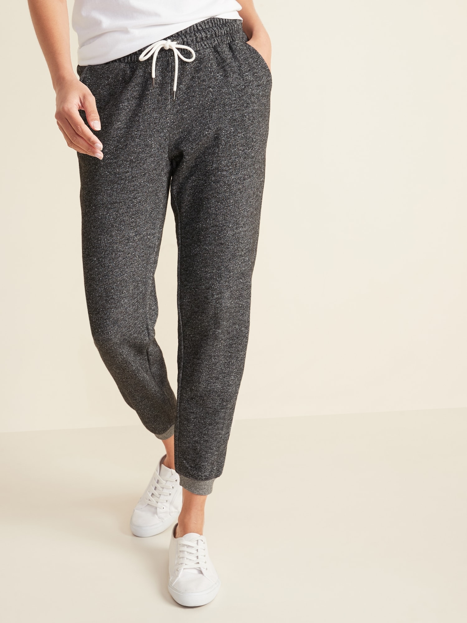 Marled French-Terry Jogger Sweatpants for Women