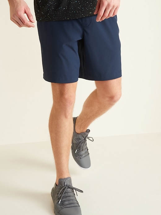 View large product image 1 of 2. StretchTech Go-Dry Shade Jogger Shorts -- 9-inch inseam