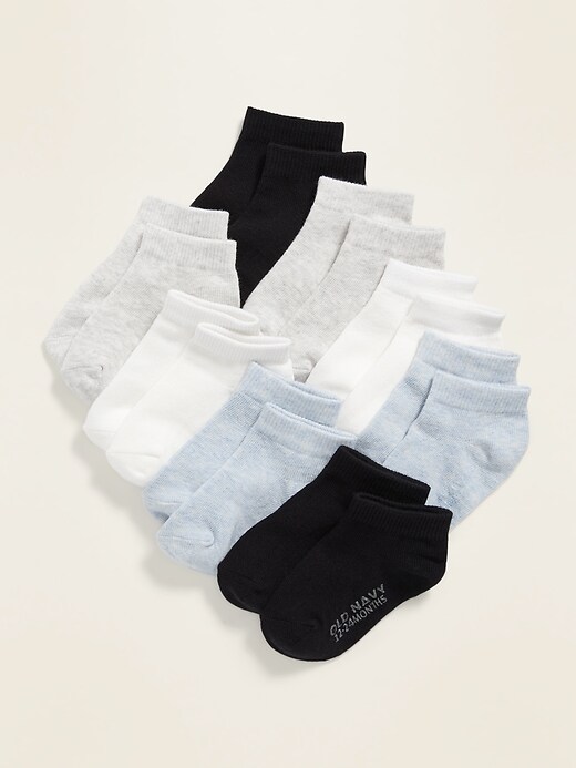 Unisex Ankle Socks 8-Pack For Toddler & Baby