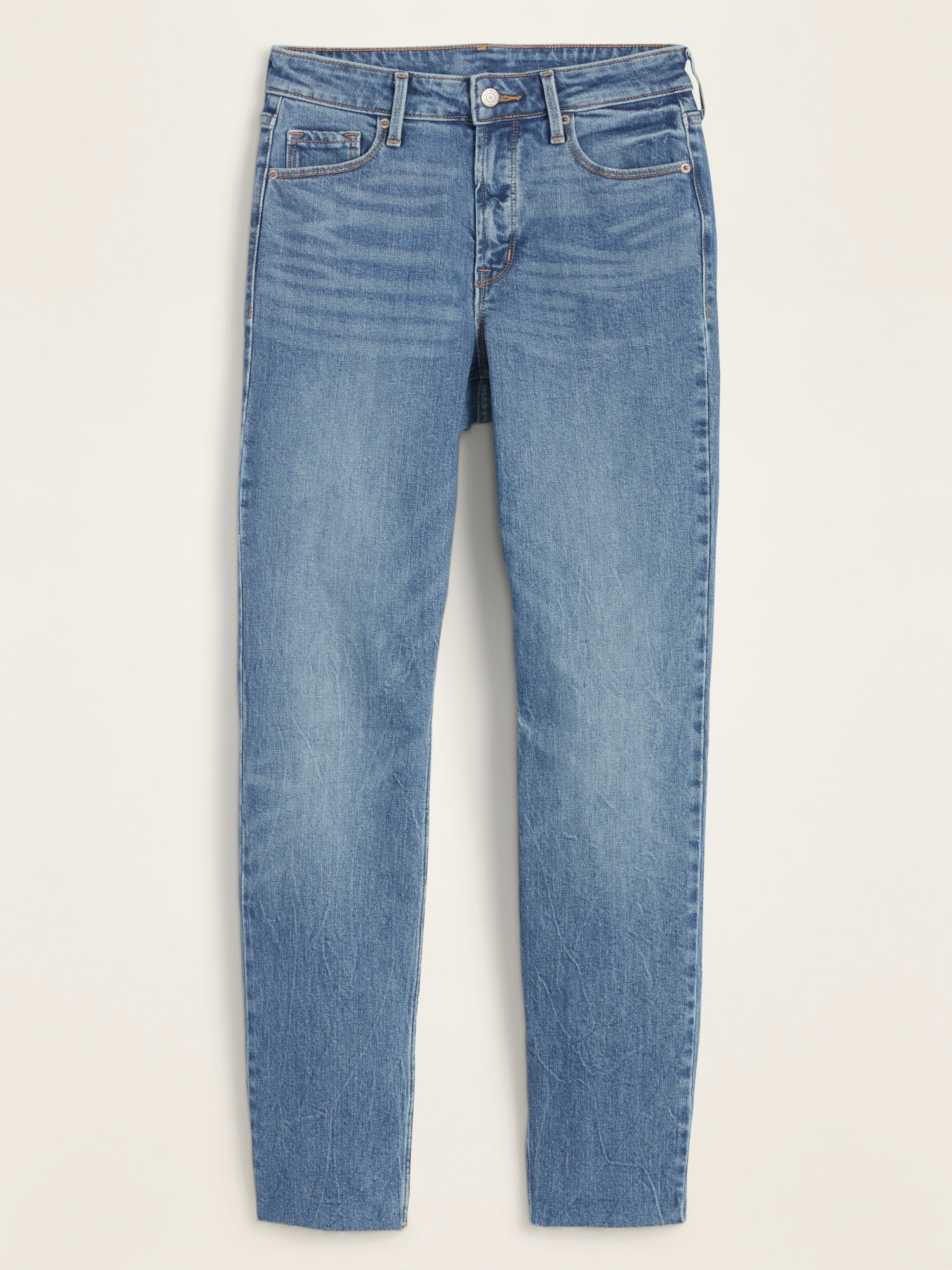 old navy high rise slim straight jeans