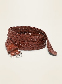 Image number 1 showing, Braided Faux-Leather Belt For Women (1")