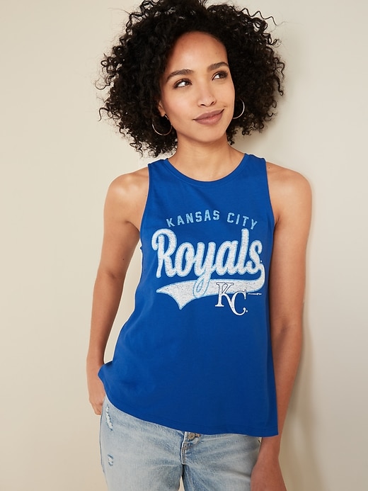 View large product image 1 of 1. MLB&#174 Team Graphic High-Neck Tank Top for Women