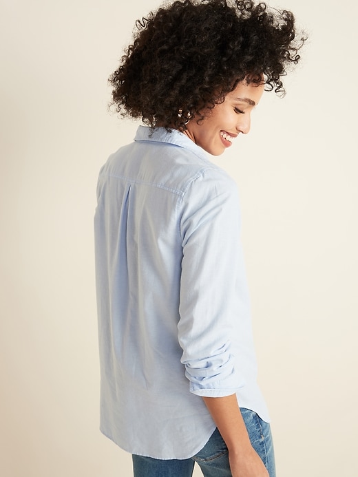 Image number 2 showing, Relaxed Classic Shirt for Women