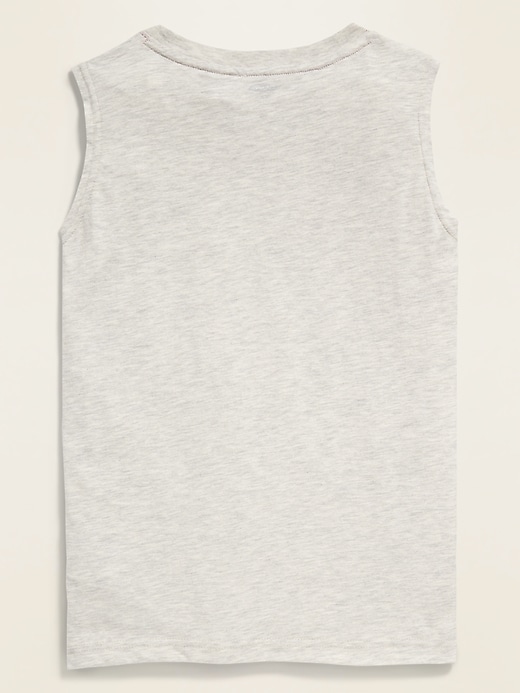 View large product image 2 of 3. Slub-Knit Pocket Tank Top For Boys