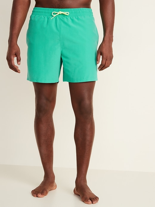 Old Navy Solid-Color Swim Trunks for Men -- 6-inch inseam. 1