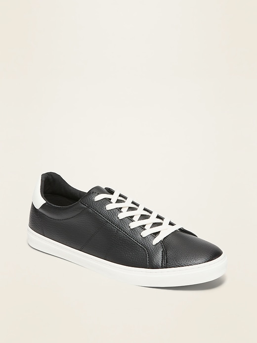 Old Navy Faux-Leather Sneakers For Women. 1