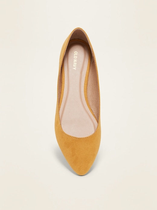 Image number 3 showing, Faux-Suede Pointy Ballet Flats For Women