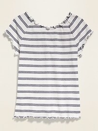 View large product image 4 of 4. Rib-Knit Raglan Tee for Girls