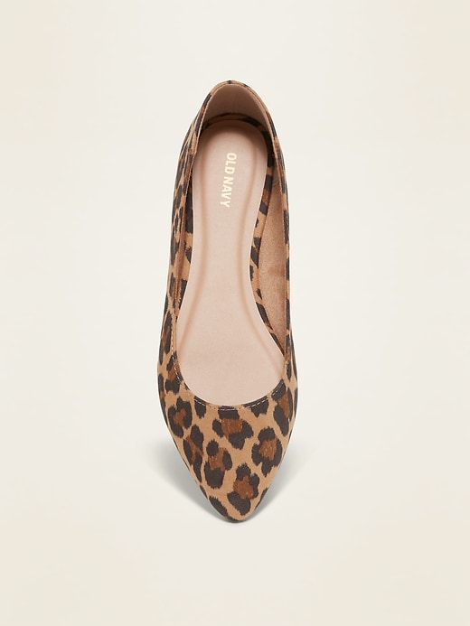 Leopard print flats old hot sale navy