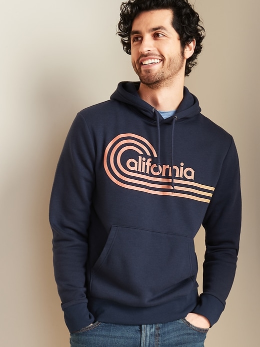 Image number 1 showing, "California" Graphic Pullover Hoodie