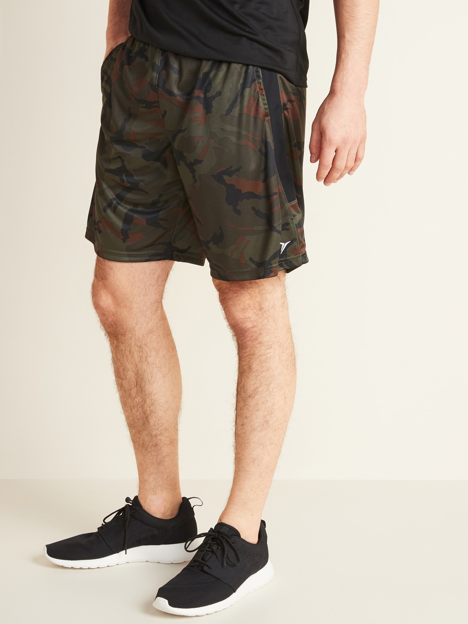 Go-Dry Side-Panel Performance Shorts - 9-inch inseam