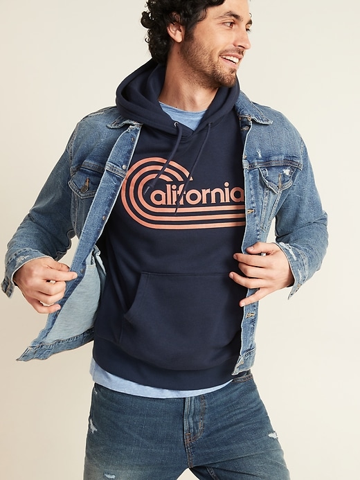 Image number 4 showing, "California" Graphic Pullover Hoodie