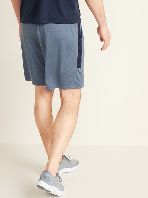 View large product image 2 of 2. Go-Dry Side-Stripe Shorts - 9-inch inseam