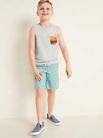 View large product image 3 of 3. Slub-Knit Pocket Tank Top For Boys
