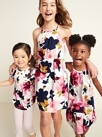 View large product image 4 of 5. Ruffle-Hem Halter Midi Dress for Toddler Girls