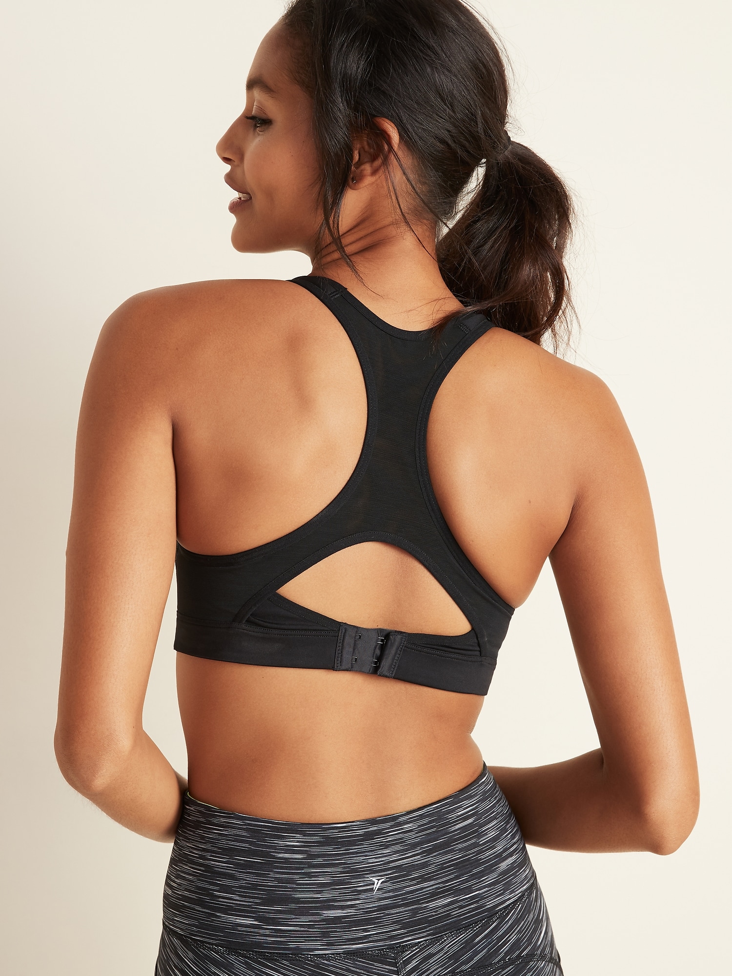 Ladies Sport Bra Vest Workout Gym Fitness Yoga Activewear Gradient Shape Wear UK