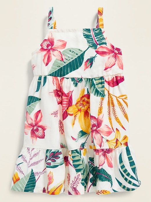 View large product image 1 of 2. Sleeveless Floral Tiered Cami Dress for Baby