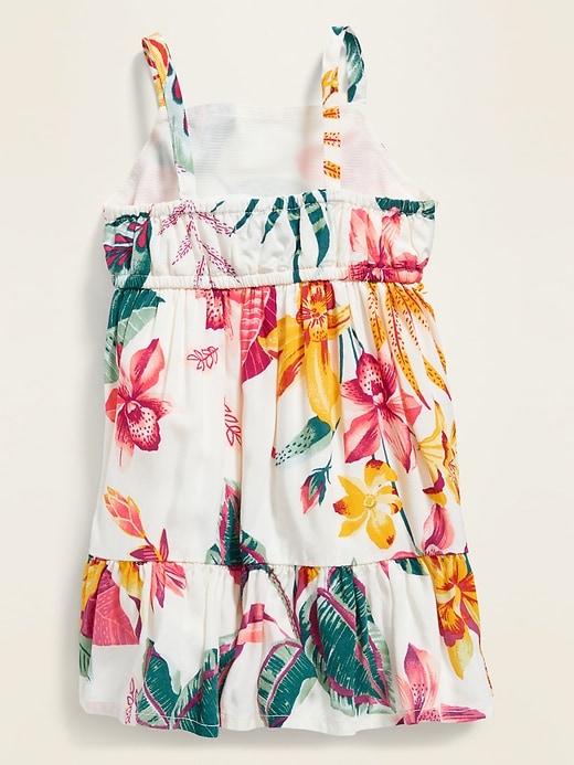 View large product image 2 of 2. Sleeveless Floral Tiered Cami Dress for Baby
