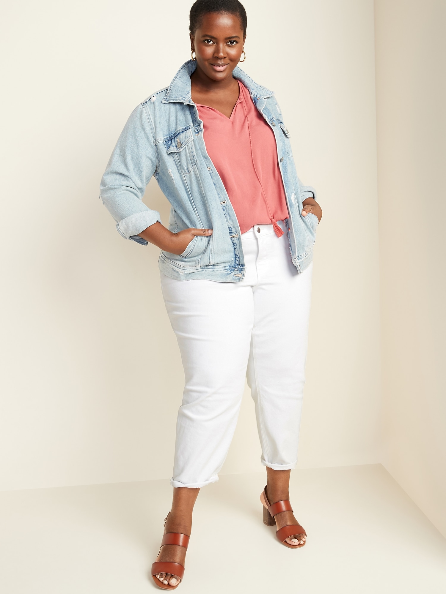 old navy plus size white jeans