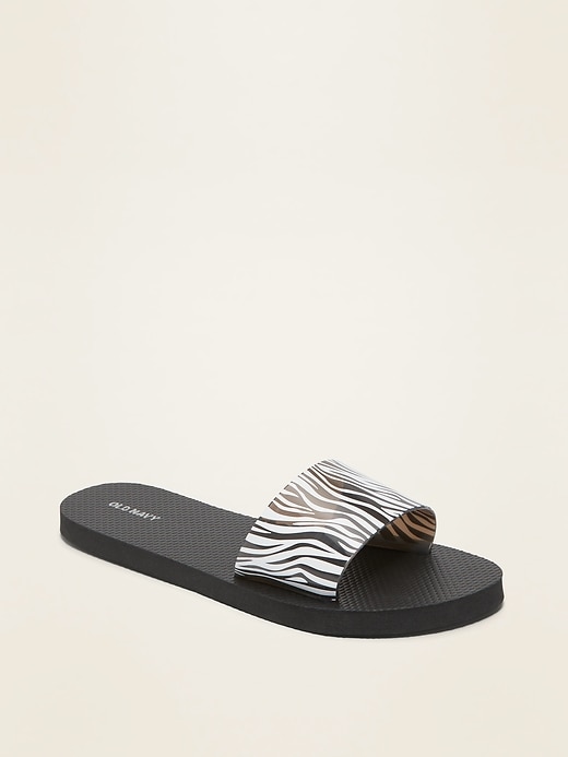 View large product image 1 of 1. Jelly Flip-Flop Slide Sandals