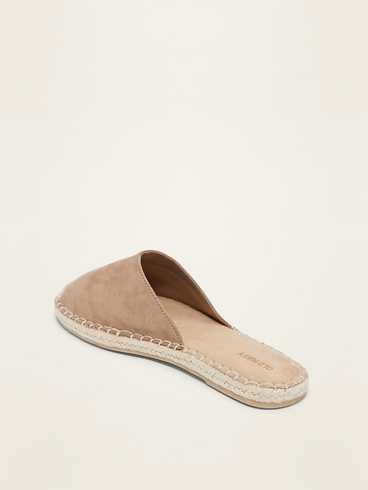 Image number 3 showing, Faux-Suede Espadrille Flats