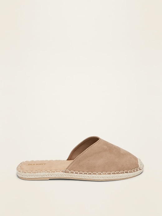 Image number 4 showing, Faux-Suede Espadrille Flats
