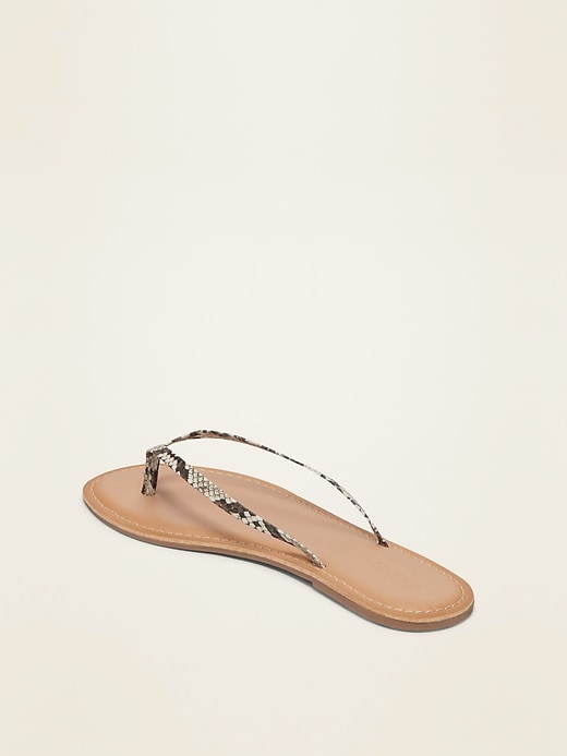 Image number 3 showing, Faux-Leather Capri Sandals
