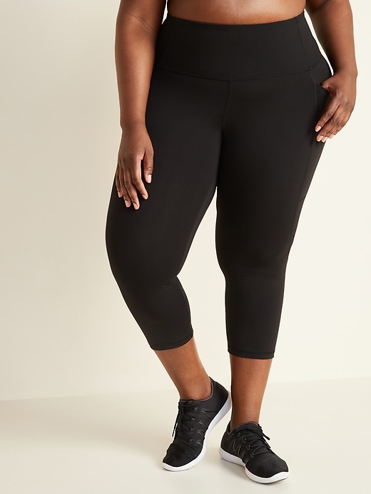 Pocket Leggings Old Navy Active Black Leggings Old Navy Active Leggings X5  High-Waisted Elevate Side-Pocket Plus