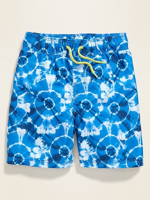 View large product image 1 of 2. Tie-Dyed Swim Trunks for Toddler Boys