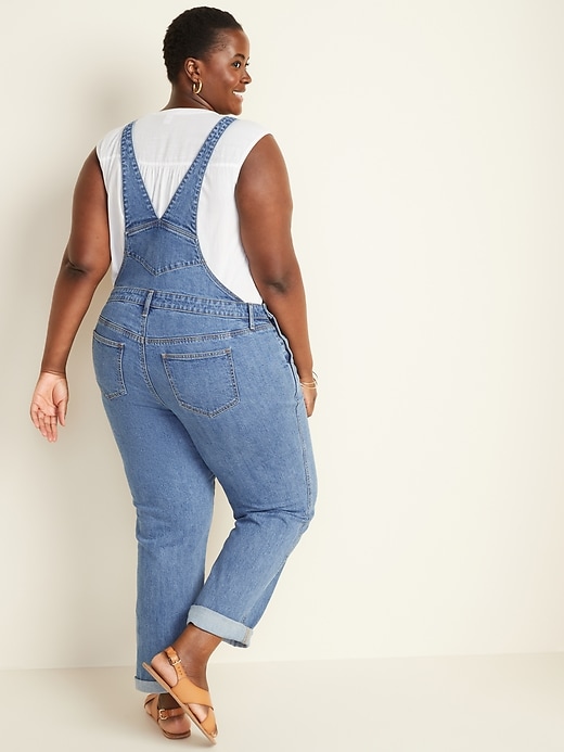 Image number 2 showing, Boyfriend Plus-Size Jean Overalls