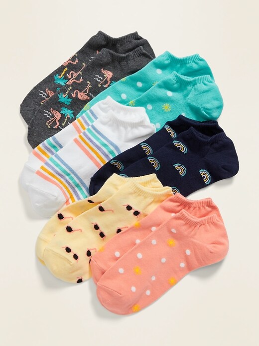 View large product image 1 of 1. Novelty Ankle Socks 6-Pack For Women
