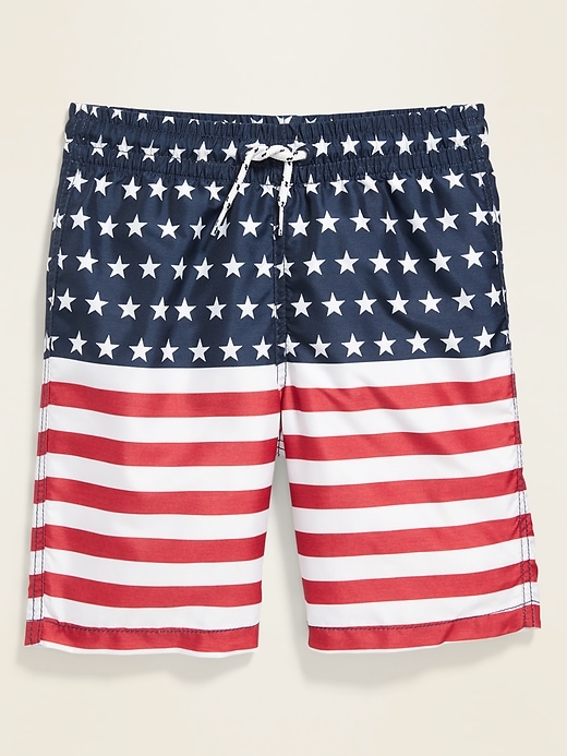 View large product image 1 of 2. Graphic Swim Trunks For Boys