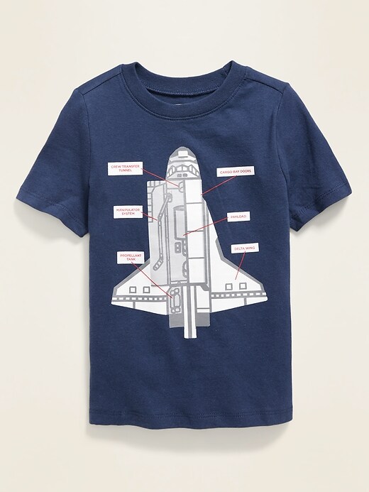 View large product image 1 of 1. Graphic Short-Sleeve Tee for Toddler Boys